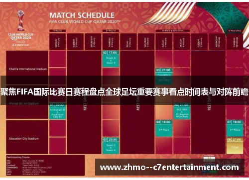 聚焦FIFA国际比赛日赛程盘点全球足坛重要赛事看点时间表与对阵前瞻 聚焦FIFA国际比赛日赛程盘点全球足坛重要赛事看点时间表与对阵前瞻